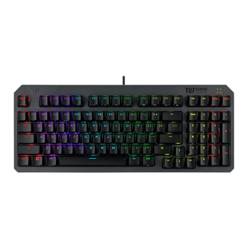 Asus Tuf K3 Gen II Wired Gaming Keyboard Red Switch Linear & Smooth (Arabic) - Black