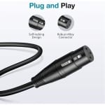Jasoz XLR Audio Cable 3-Pin Male to Female, 3m