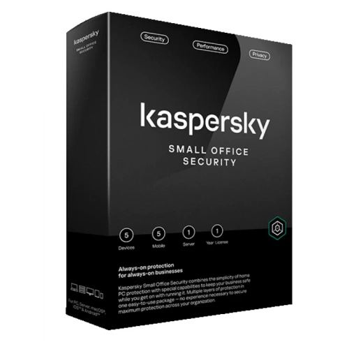 Kaspersky Small Office Security – 5 Desktops + 1 Server, 1 Year Subscription