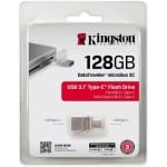 Kingston Data Traveler Duo3C Usb 3.0/3.1 + Type-C Flash Drive Dtduo3C/128Gb