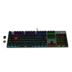 MeeTion MK007 Pro Hot Swap Mechanical Gaming RGB Keyboard, Blue Switch – Arabic/English