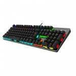 MeeTion MK007 Pro Hot Swap Mechanical Gaming RGB Keyboard, Blue Switch – Arabic/English