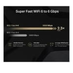 Mercusys MR90X (AX6000) 8-Stream Wi-Fi 6 Router - 5GHz(4804 Mbps) / Gigabit WAN / Gigabit LAN