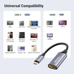 Mowsil USB-C to HDMI Adapter 4K@60Hz Aluminum Alloy High-Speed Converter