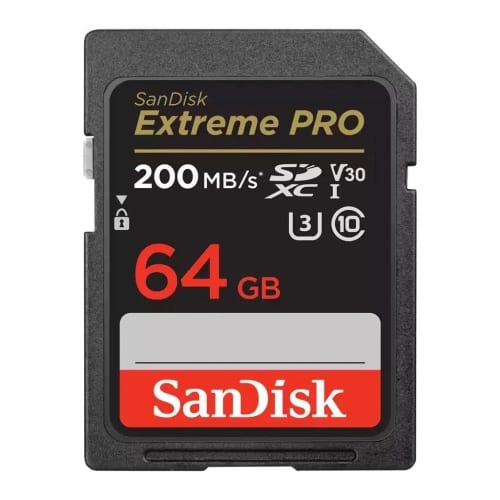 SanDisk Extreme PRO SDXC UHS-I MicroSD Card – 64GB/ 200MB/s