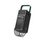 Solar 80,000mAh Power Bank Green Lion Solar Max Fast Charging - Black