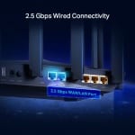 TP-Link Archer AX90 (AX6600) Tri-Band Wireless Router - 5GHz (4804 Mbps) / Gigabit WAN / Gigabit LAN