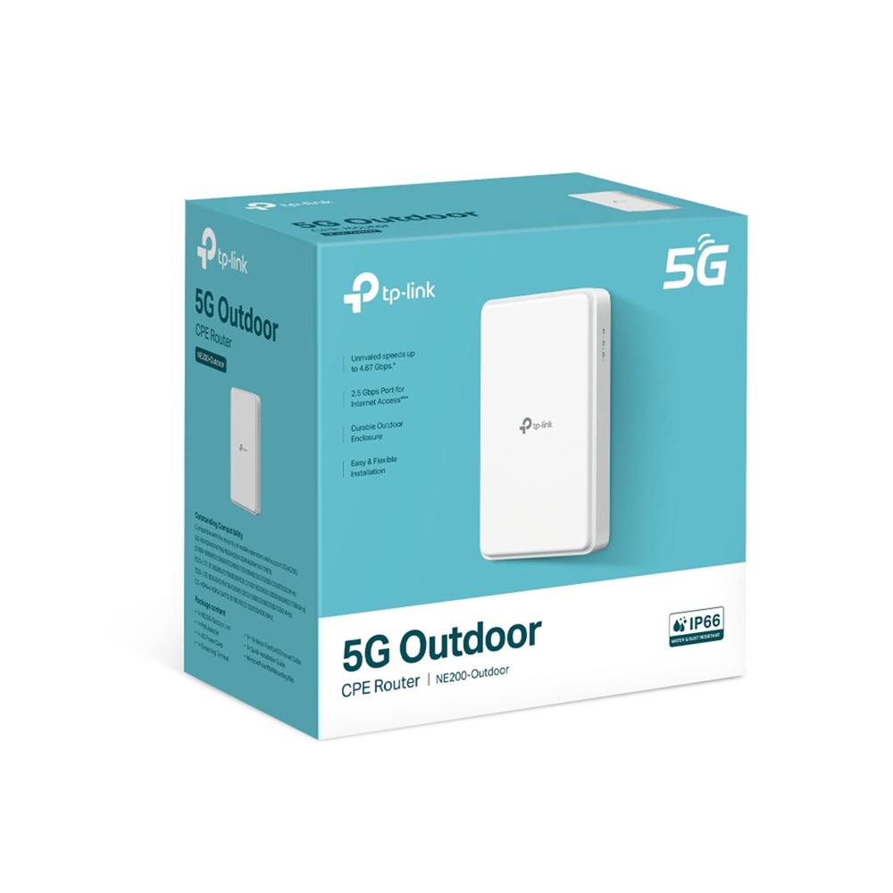 TP-Link Archer NE200 5G Outdoor CPE Router, 2.5GE Port