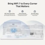 TP-Link RE405BE BE6500 Dual-Band WiFi 7 Range Extender, 2.5GE