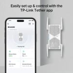 TP-Link RE405BE BE6500 Dual-Band WiFi 7 Range Extender, 2.5GE